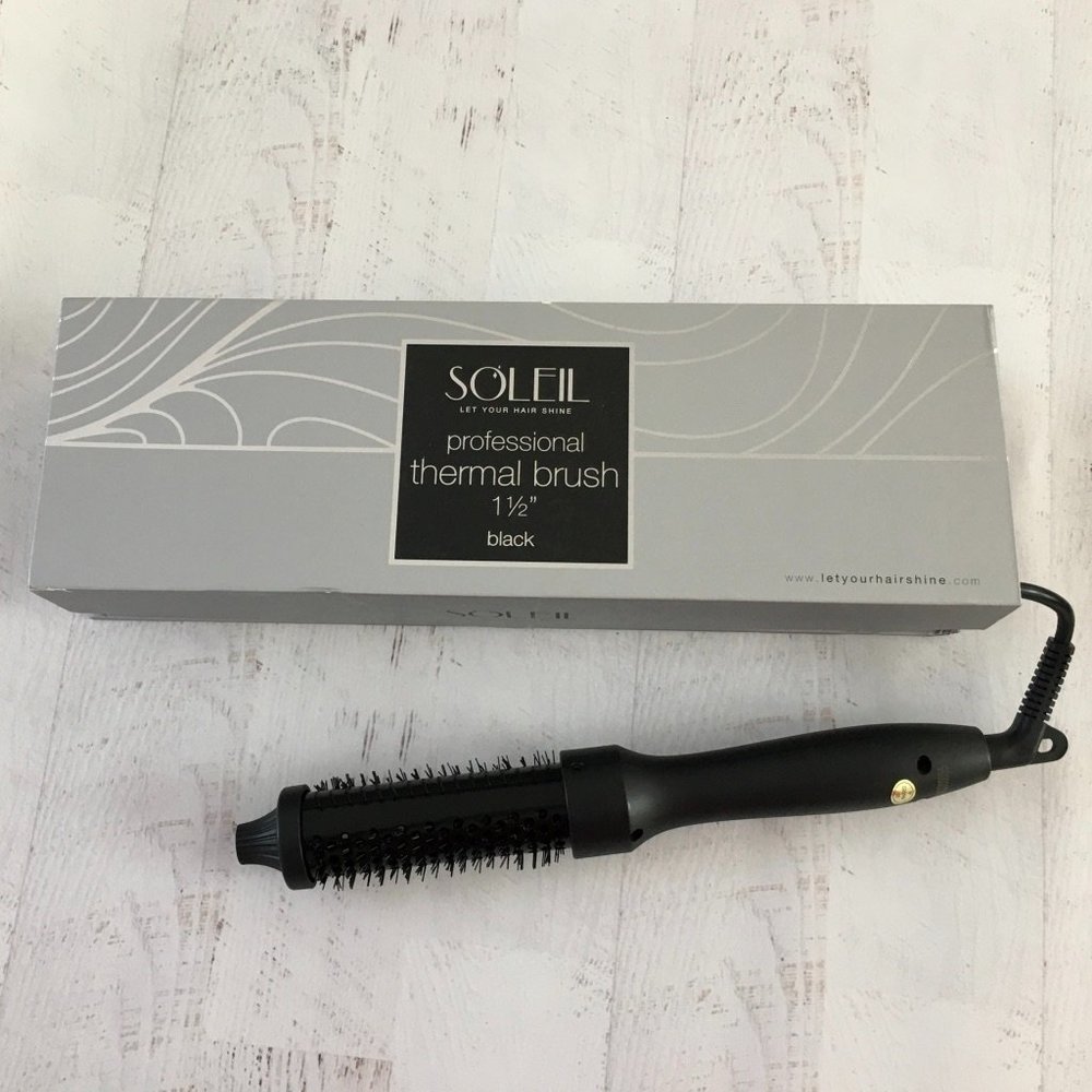 Soleil Professional Thermal Bush 1 1/2'" black